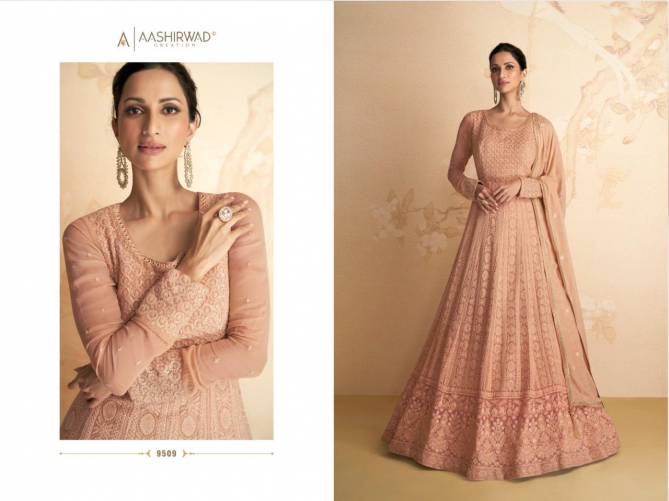 Aashirwad Disha 9508-9511 Wedding Wholesale Gown Catalog